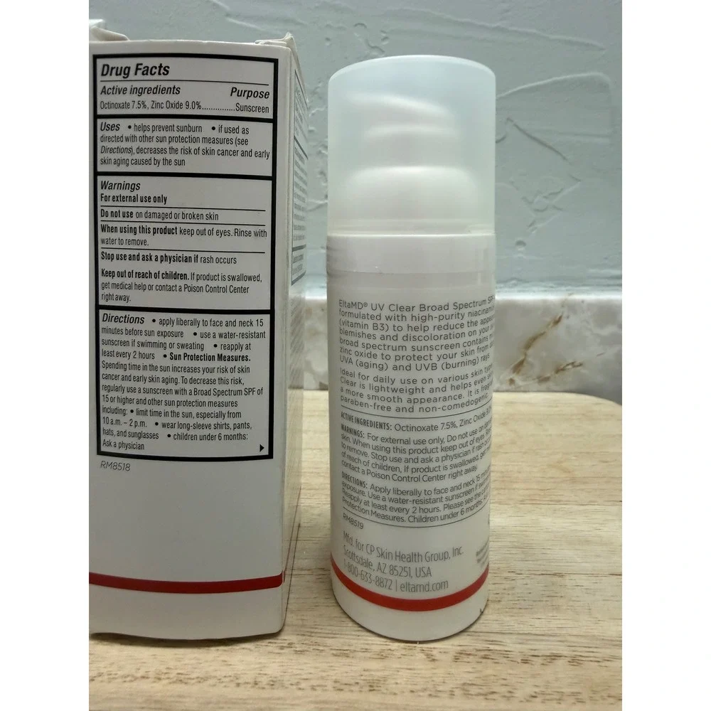 EltaMD UV Clear Broad Spectrum‎ SPF 46 Face Sunscreen 1.7oz Exp 03/2027